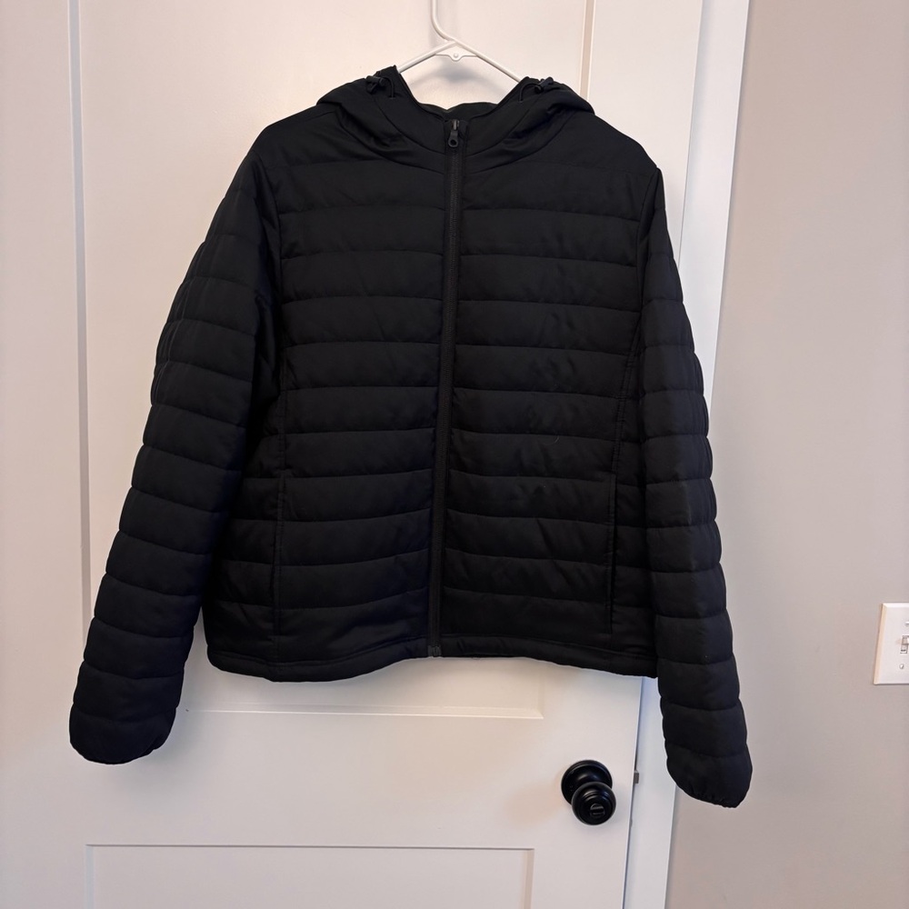 Girlfriend Collective Black Quilted Puffer Jacket